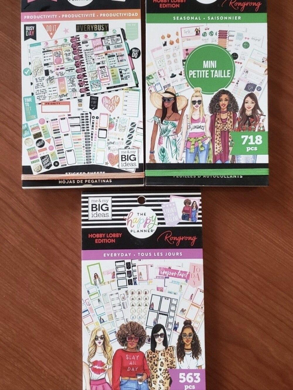 3-The Happy Planner Sticker Sheets. Seasonal Everyday Productivity 2266 Stickers